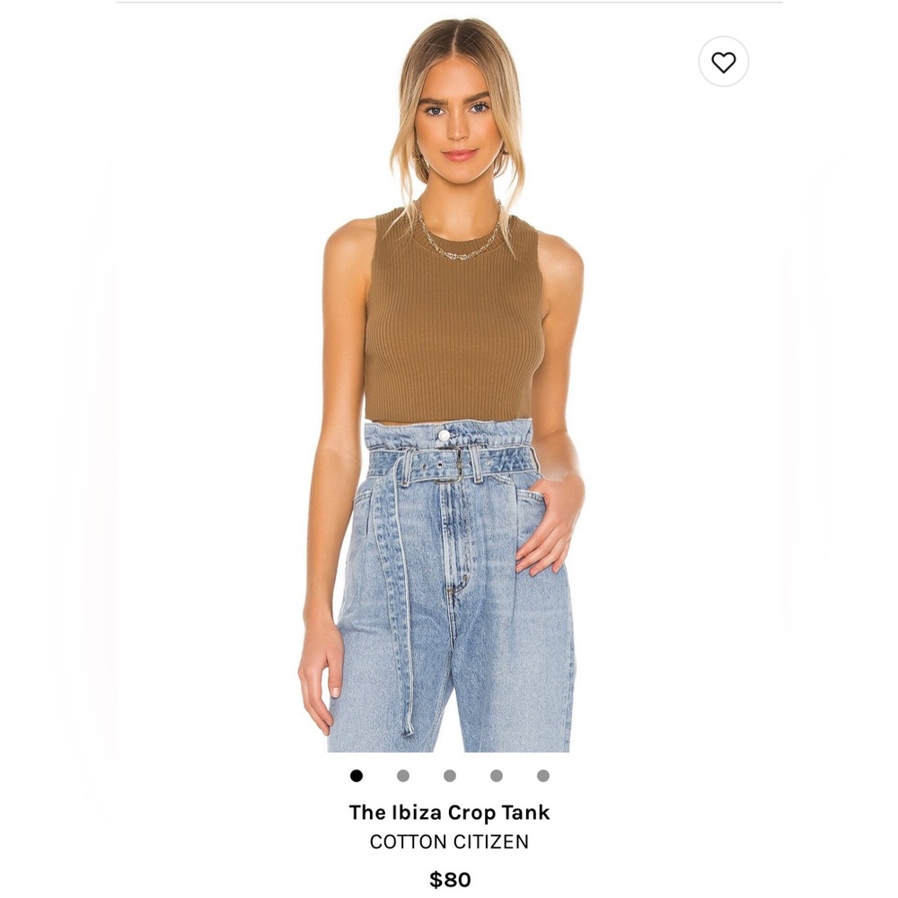 Cotton Citizen Ibiza Crop Tank Small
